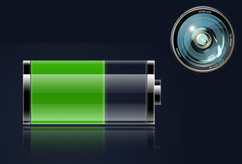 Battery for camera and precautions for its use