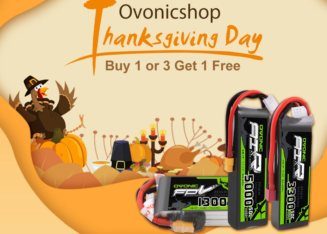 Ovonicshop Thanksgiving day 2019 LiPo battery deals