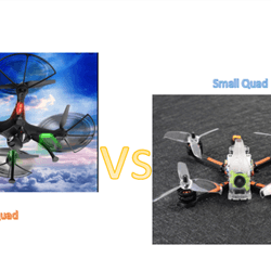 Large quadcopter VS small quadcopter