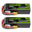 2x Ovonic 130C 4S 4000mAh 14.8V LiPo Battery with XT60 Plug for 1/8 & 1/10 scale RC Cars Trucks Crawlers Buggies