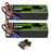 2x OVONIC 3S LiPo Battery 11.1V 5200mAh 120C with EC5 Plug & Lipo Voltage Checker for 1/8 & 1/10 scale RC Cars Trucks Crawlers Buggies Racing RC Hobby