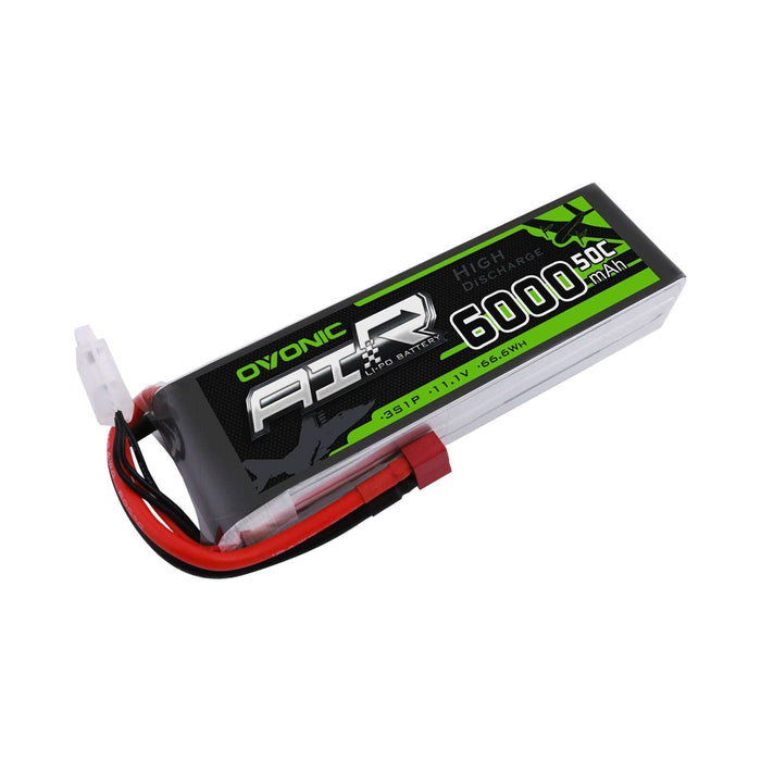 OVONIC 11.1V 50C 3S 6000mAh LiPo Battery Pack with T/T Plug for RC Car - Ovonicshop