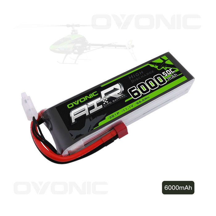 OVONIC 11.1V 50C 3S 6000mAh LiPo Battery Pack with T/T Plug for RC Car - Ovonicshop