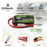 2x Ovonic 2S 2200mAh 35C 7.4V Short LiPo Battery for Aircraft Drone - T Plug for RC Airplanes & 1/14 Scale RC Cars