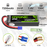 2x OVONIC 2S 7200mAh 130C Hardcase 7.4V Lipo Battery with EC5 Plug for 1/10 scale Vehicles Car RC Truck
