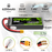 2x OVONIC 6200mAh 2S 7.4V 130C Hardcase LiPo Battery with XT60 to TRA Plug for 1/10 Scale RC Car Truck Buggy