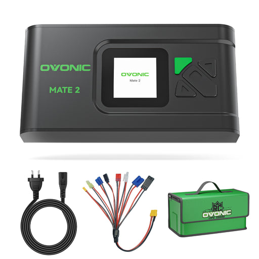 OVONIC Mate2 200W 12A Smart LiPo Balance Charger with LiPo Safe Bag for RC Batteries (LiPo/Li-ion/LiHV/LiFe 2-6S & NiMH 4-15S) - Ovonicshop
