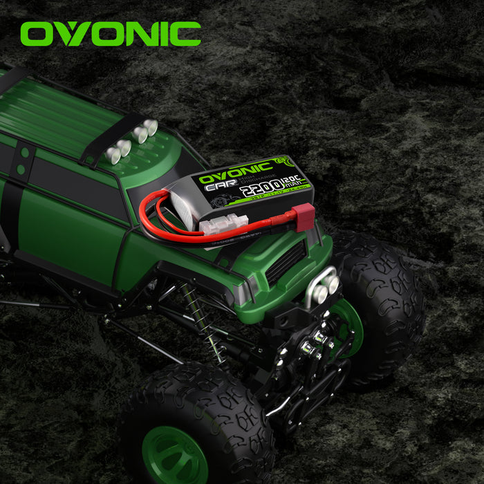 Ovonic 120C 3S 2200mAh 11.1V Shorty LiPo Battery for RC Plane CAR Boat - T Plug