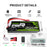 2X OVONIC 5200mAh 2S 7.4V 50C Hardcase Lipo Batteries Pack for 1:8 1:10 RC Car - T plug