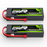 [2pcs] OVONIC 7.4V 130C 2S 6000mAh Lipo Battery with T plug For RC car buggy boat