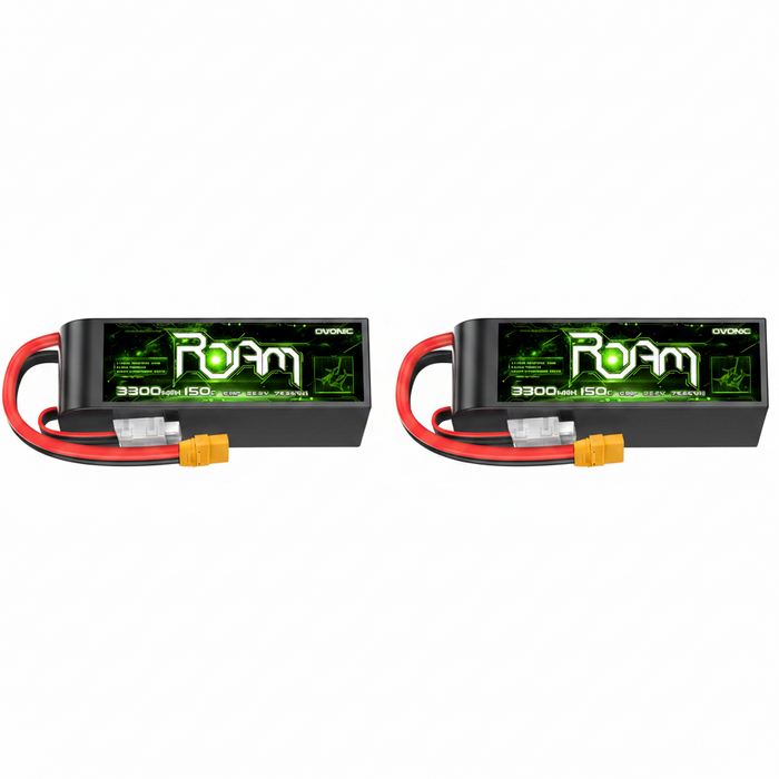 Ovonic Roam Series 6S Lipo Battery 3300mAh 6S1P 150C 22.2V Long Range Lipo Battery with XT90 Plug for 6-7inch Long Range Cinelifter Multirotor X-Class - Ovonicshop