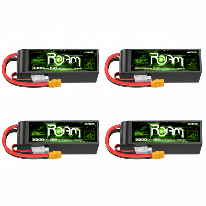 Ovonic Roam Series 6S Lipo Battery 3300mAh 6S1P 150C 22.2V Long Range Lipo Battery with XT90 Plug for 6-7inch Long Range Cinelifter Multirotor X-Class - Ovonicshop