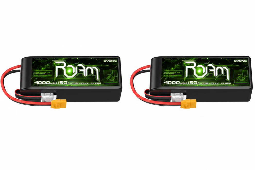 Ovonic Roam Series 6S Lipo Battery 4000mAh 6S1P 150C 22.2V Long Range Lipo Battery with XT90 Plug for 7-10 inch Long Range Drone Taurus X8 6S HD Cinelifter Multirotor X-Class - Ovonicshop