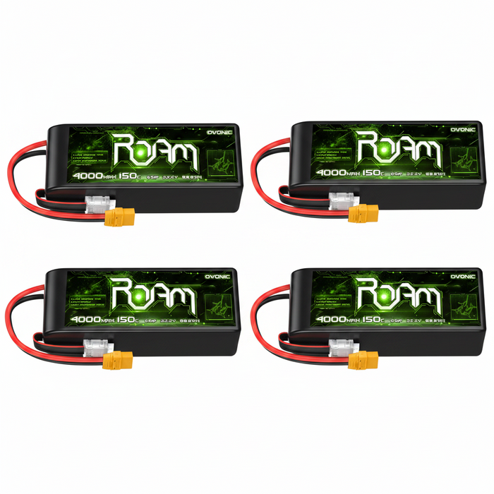 Ovonic Roam Series 6S Lipo Battery 4000mAh 6S1P 150C 22.2V Long Range Lipo Battery with XT90 Plug for 7-10 inch Long Range Drone Taurus X8 6S HD Cinelifter Multirotor X-Class - Ovonicshop