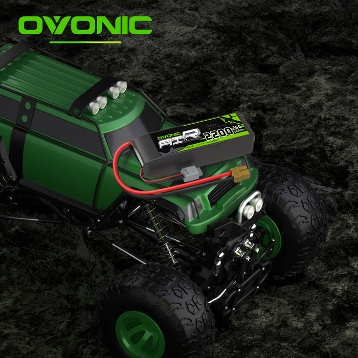 Ovonic 11.1 V 25C 2200mAh 3S1P 11.1V XT60 Plug Lipo Battery with D15 Dual 1.2A 1-3S LiPo Charger