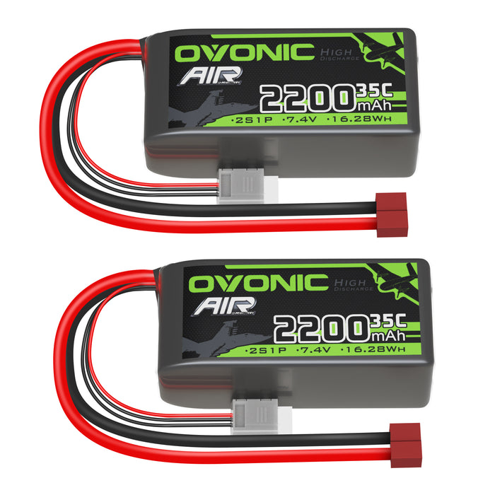 Ovonic 11.1 V 35C 2200mAh 3S1P 11.1V T Plug Lipo Battery with D15 Dual 1.2A 1-3S LiPo Charger