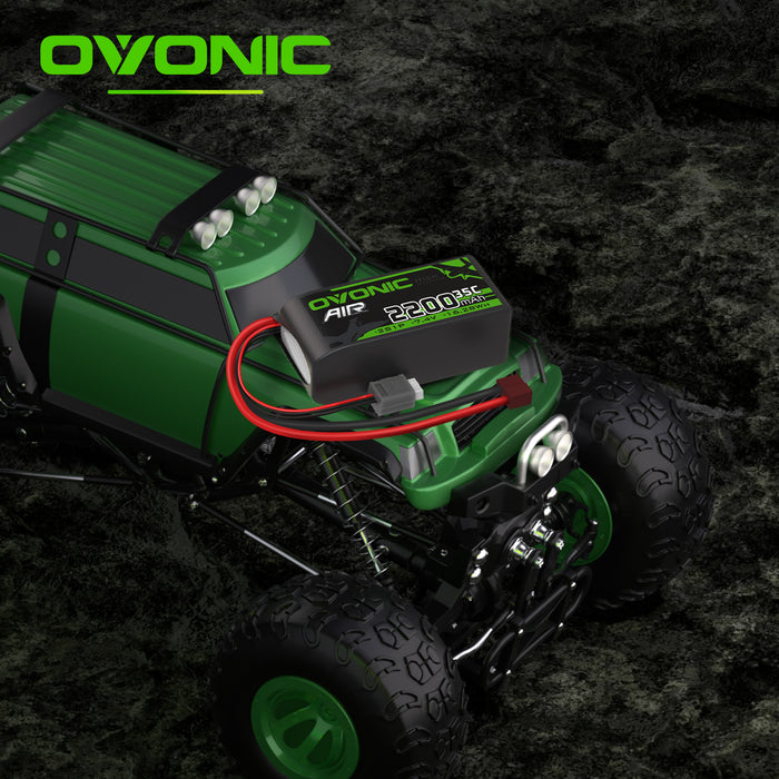 Ovonic 11.1 V 35C 2200mAh 3S1P 11.1V T Plug Lipo Battery with D15 Dual 1.2A 1-3S LiPo Charger