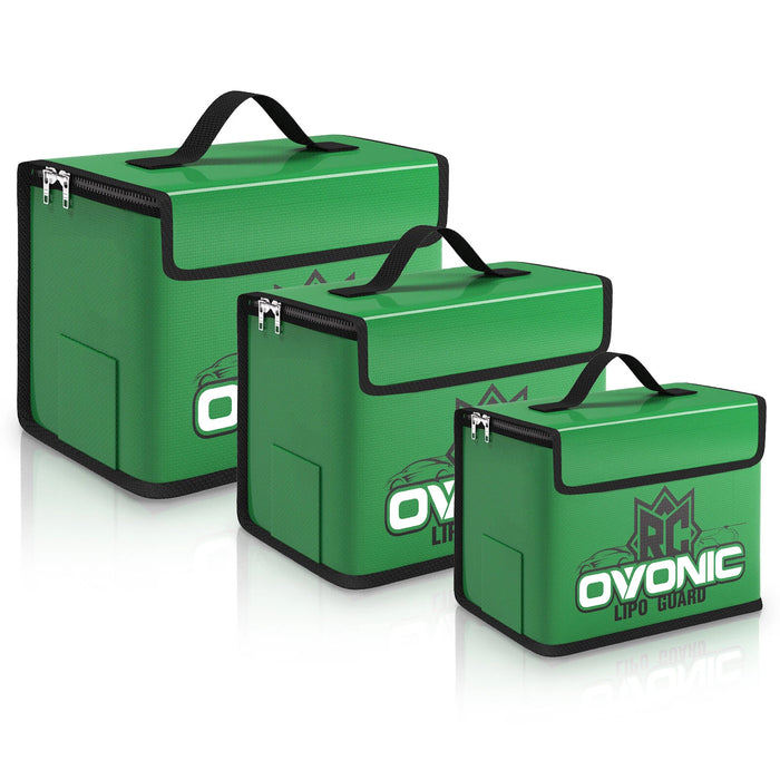 OVONIC Lipo Safe Bag Fireproof E×plosionproof Bag – S/M/L Sizes Kits