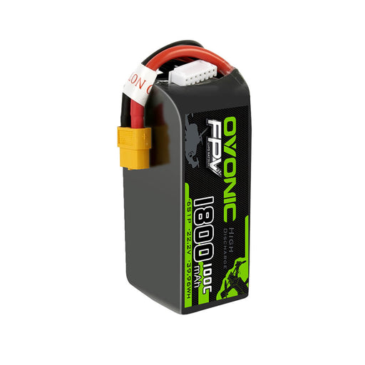 Ovonic 100C 6S 1800mAh 22.2V LiPo Battery for FPV - XT60 Plug - Ovonicshop