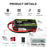 Ovonic 3S 2200mAh 35C 11.1V Short LiPo Battery Pack for Air Heli Drone - T Plug