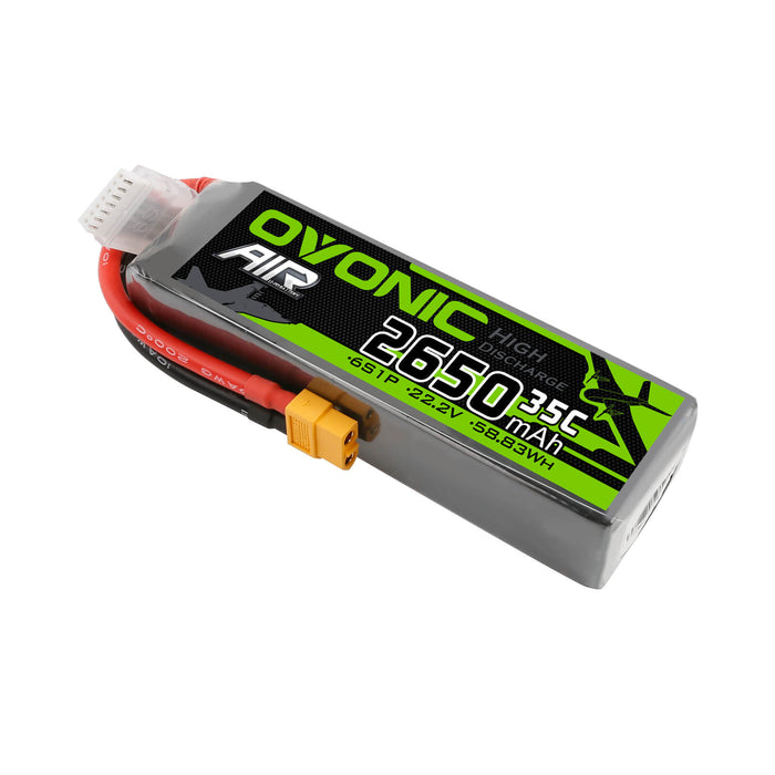 Ovonic 6S 2650mah 22.2V 35C Lipo Battery Pack with XT60 Plug for Airplane&Heli