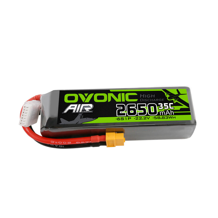 Ovonic 6S 2650mah 22.2V 35C Lipo Battery Pack with XT60 Plug for Airplane&Heli