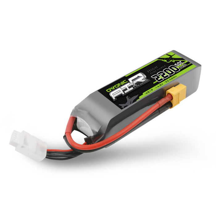OVONIC 4S 2200mAh 14.8V 50C Lipo Battery with XT60 Plug for RC Boat Aircraft - Ovonicshop