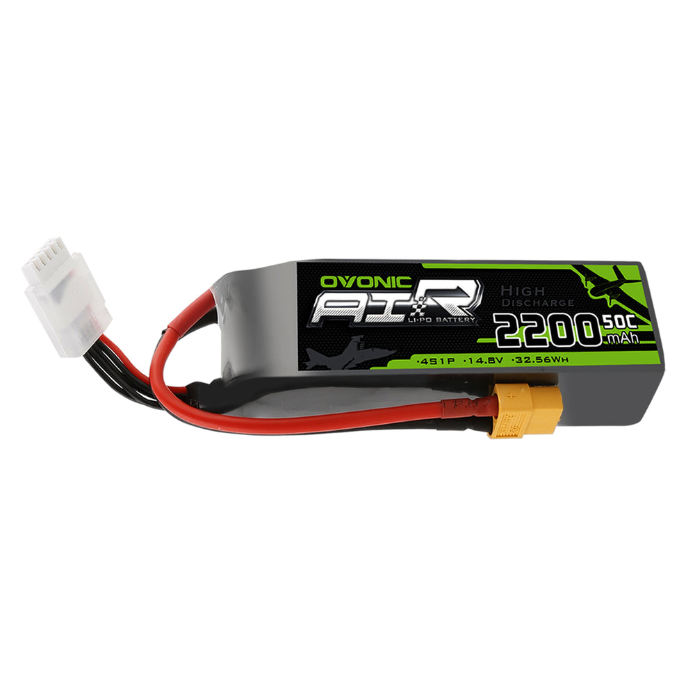 OVONIC 4S 2200mAh 14.8V 50C Lipo Battery with XT60 Plug for RC Boat Aircraft