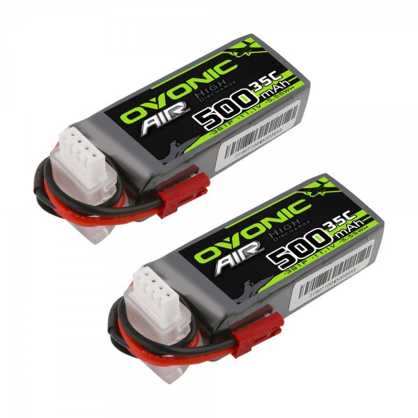 Ovonic 500mah 3S 11.1V 35C Lipo Battery Pack with JST Plug for Airplane&Heli(2pcs) - Ovonicshop